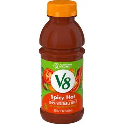 V8 Spicy Hot 100% Vegetable Juice, 12 fl oz