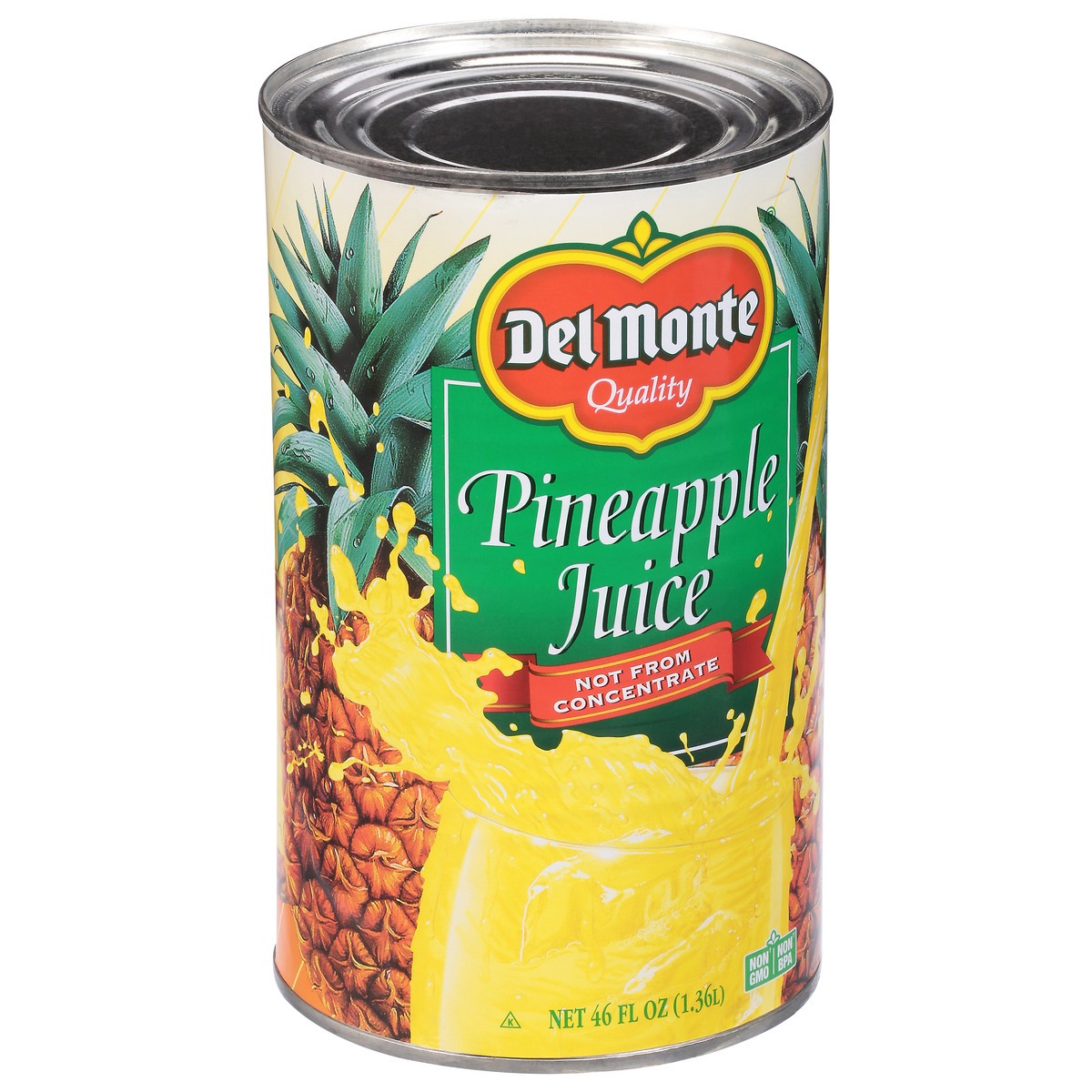 slide 8 of 11, Del Monte Pineapple Juice, 46 oz