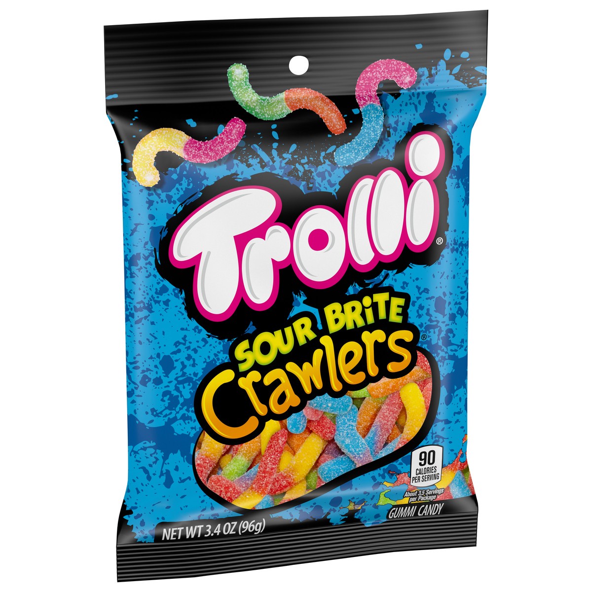 slide 2 of 9, Trolli Crawlers Sour Brite Gummi Candy - 3.4 oz, 3.4 oz