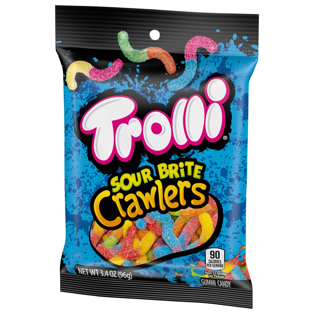 slide 3 of 9, Trolli Crawlers Sour Brite Gummi Candy - 3.4 oz, 3.4 oz