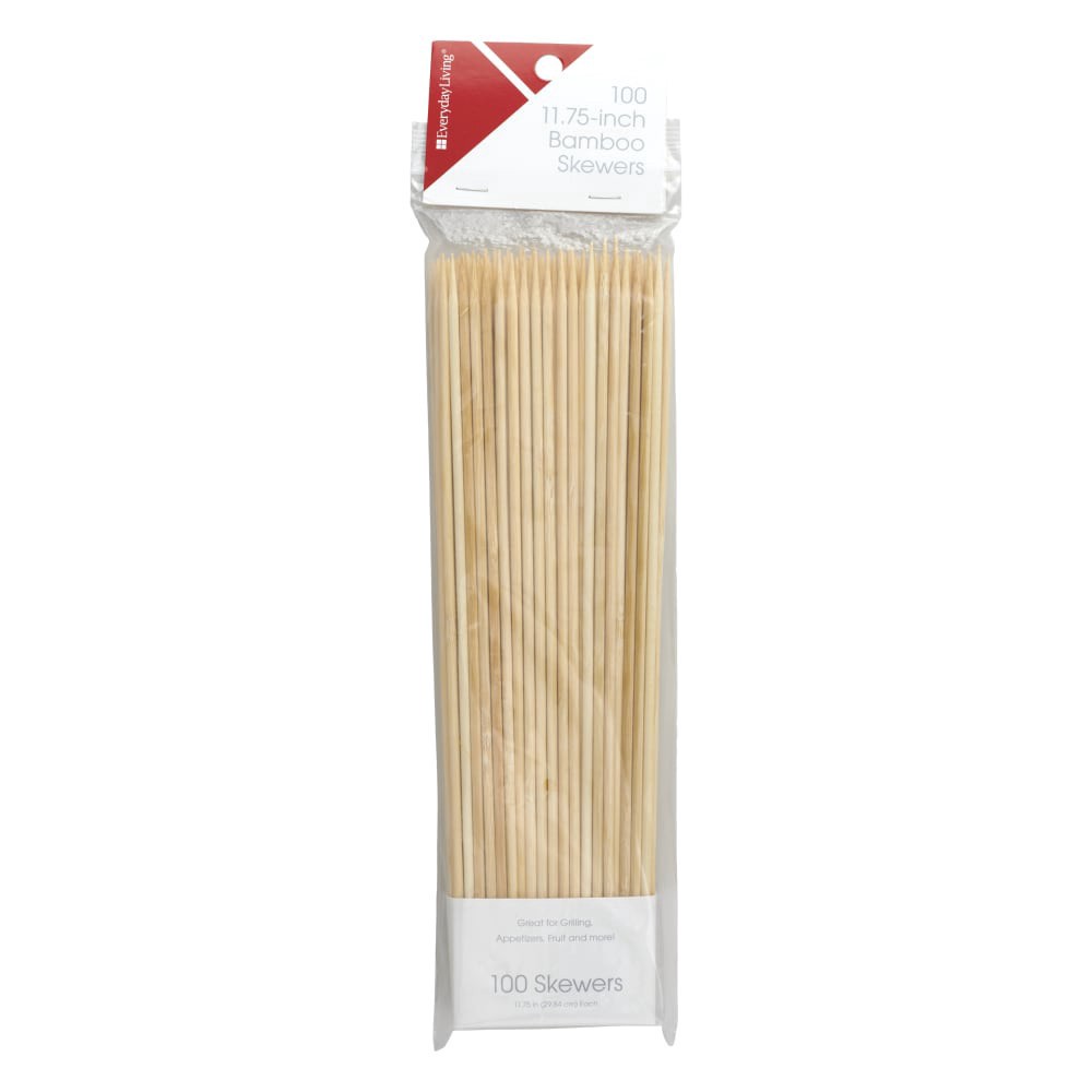 slide 3 of 3, Everday Living Bamboo Skewers, 100 ct