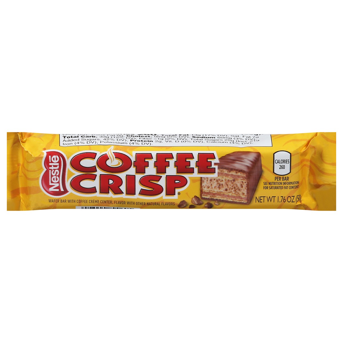 slide 1 of 9, Coffee Crisp Wafer Bar with Coffee Creme Center 1.76 oz, 1.76 oz