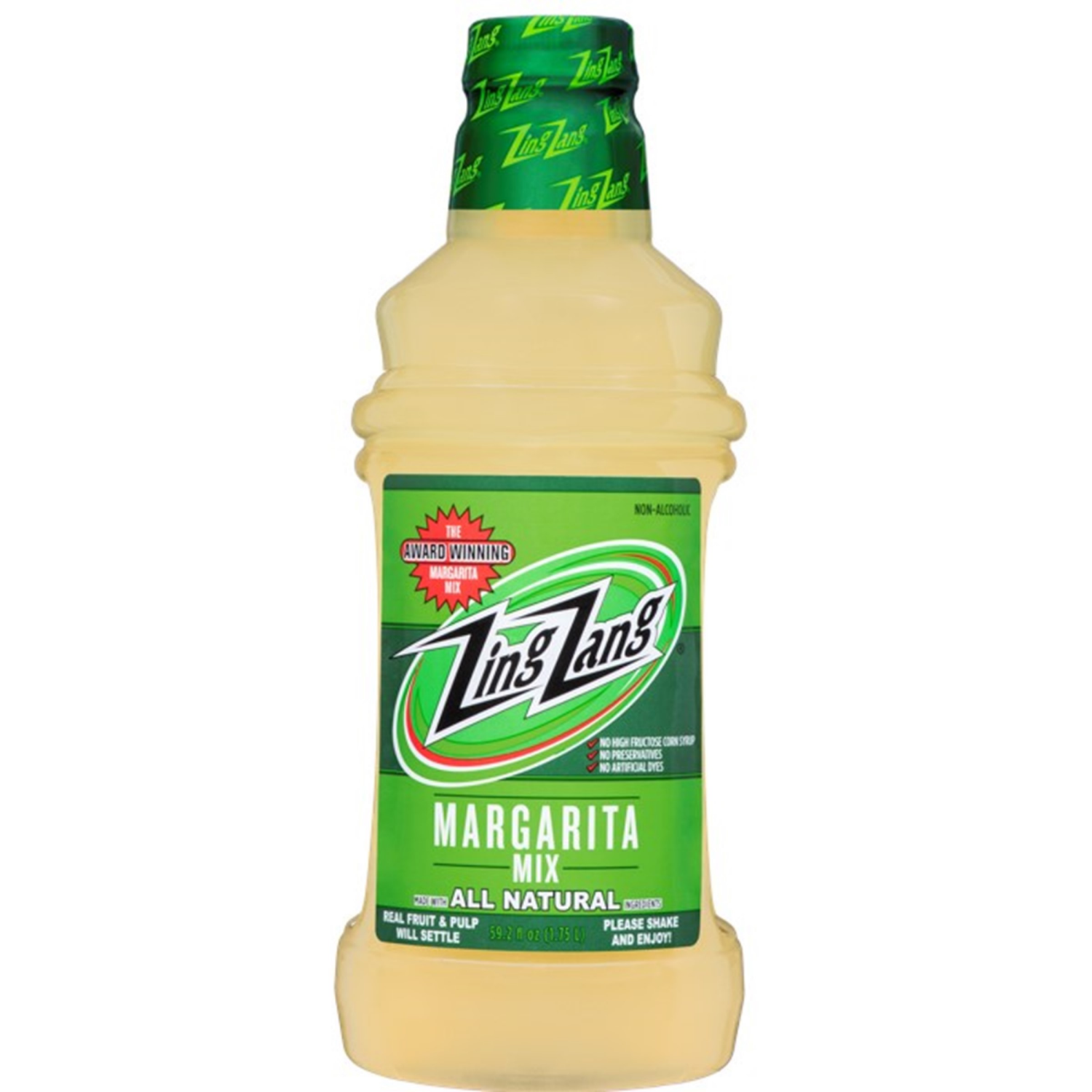 slide 1 of 3, Zing Zang Amazing Classic Margarita Mix, Non-Alcoholic Cocktail Mixer, 1.75L Bottle, 1.75 liter