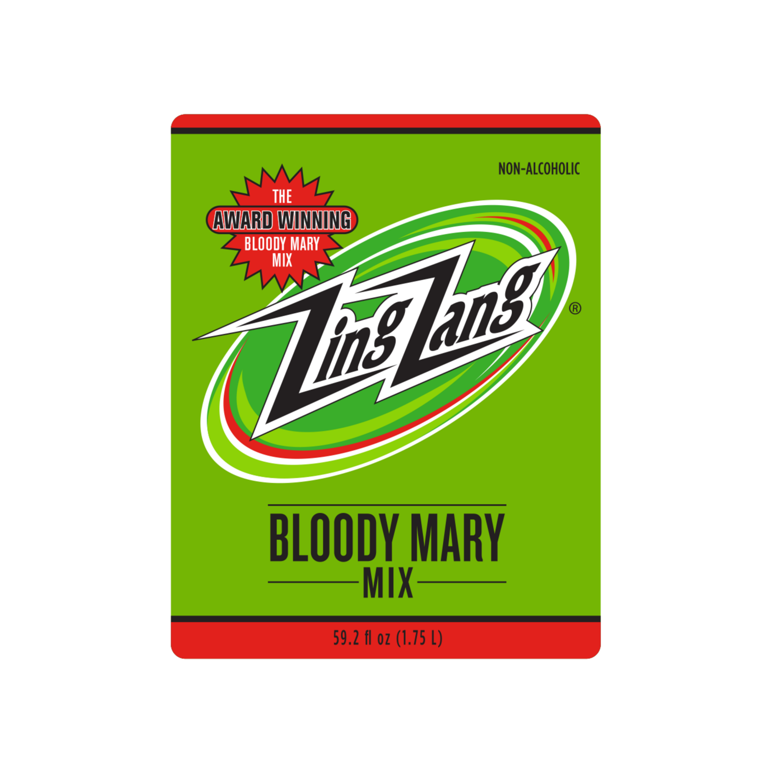 slide 3 of 4, Zing Zang Bloody Mary Mix, Non-Alcoholic Cocktail Mixer, 1.75L Bottle, 1.75 liter