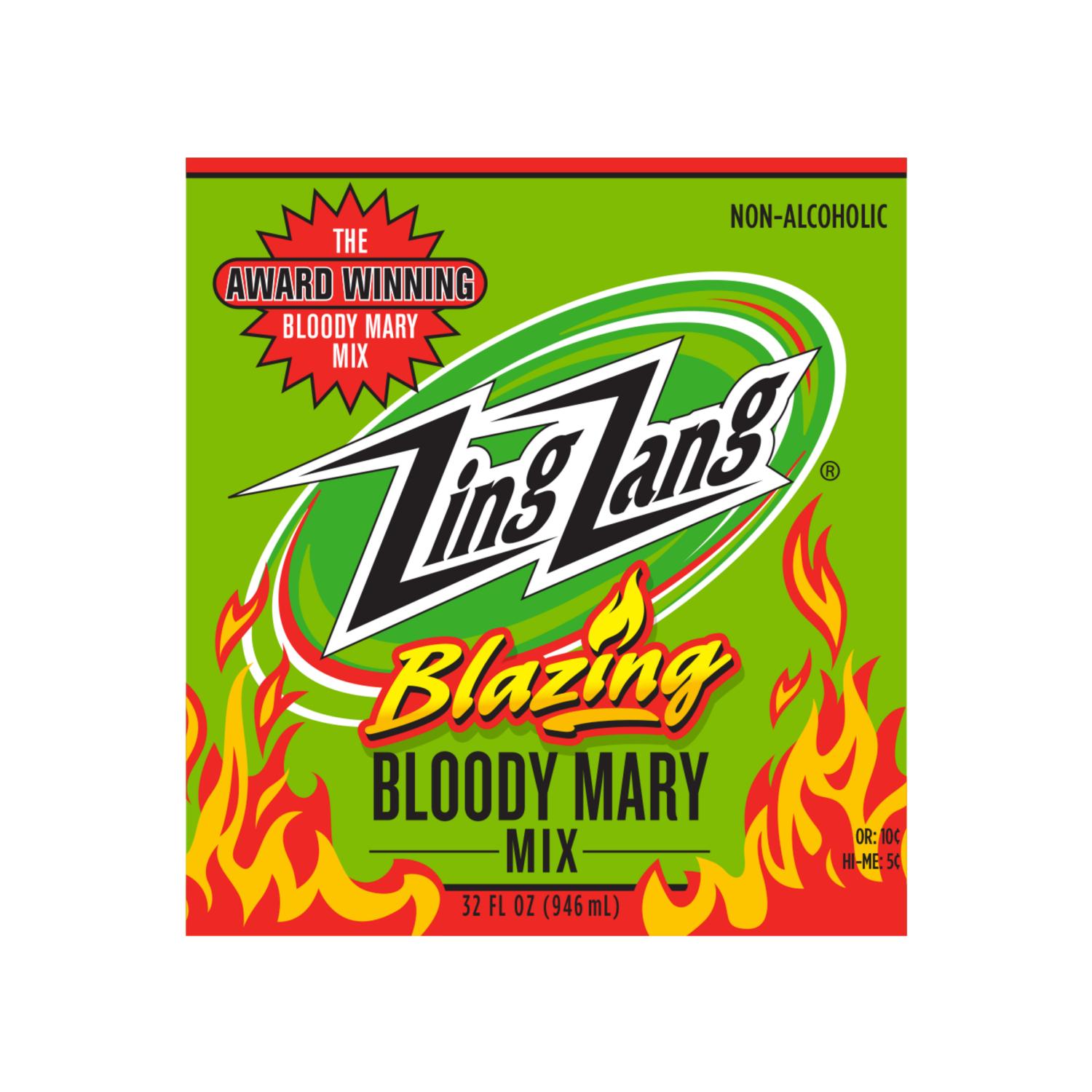 slide 2 of 3, Zing Zang Blazing Bloody Mary Mix, Non-Alcoholic Cocktail Mixer, 32 Fl Oz Bottle, 32 oz