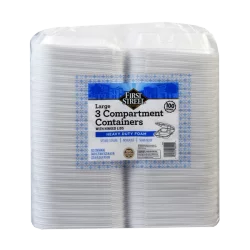 First Street Large 3 Compartment Containers