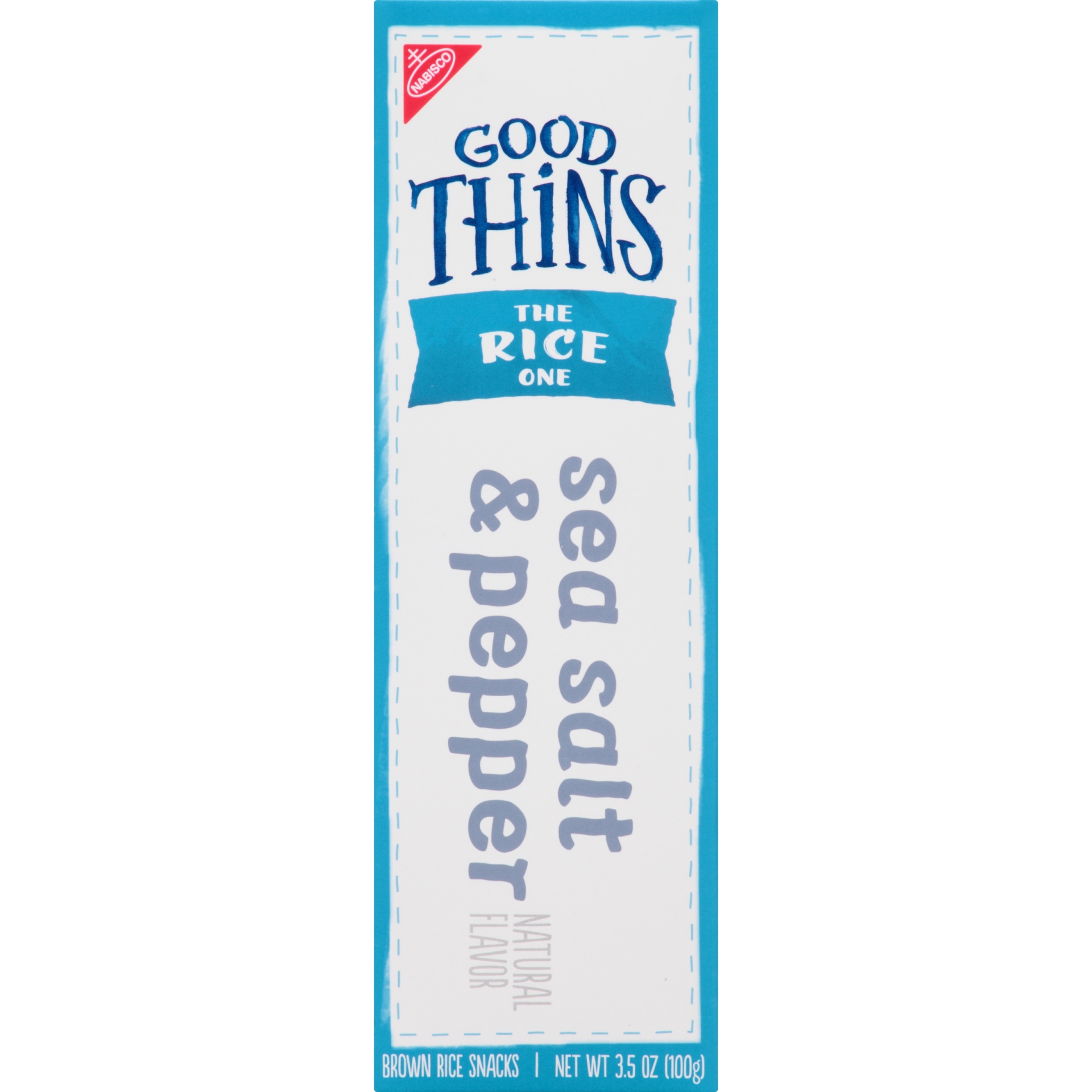 slide 5 of 8, GOOD THiNS Sea Salt & Pepper Rice Snacks Gluten Free Crackers, 3.5 oz, 3.5 oz