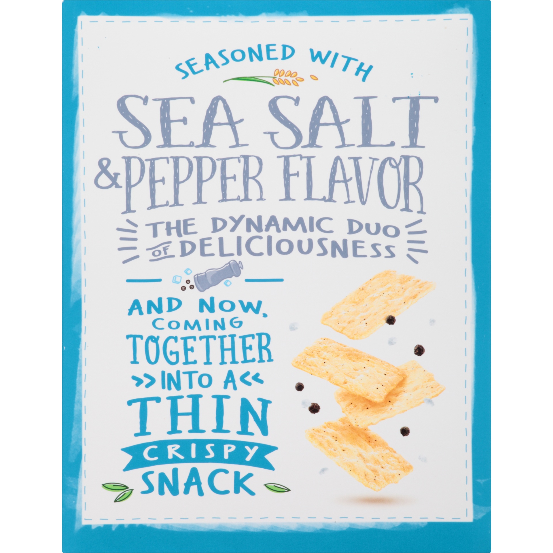 slide 7 of 8, GOOD THiNS Sea Salt & Pepper Rice Snacks Gluten Free Crackers, 3.5 oz, 3.5 oz