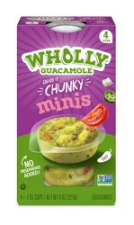 Wholly Guacamole Homestyle Minis, 4-2.0 Oz Cups, 8 Oz.