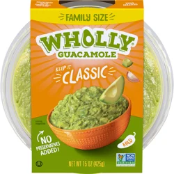Wholly Guacamole Family Size Mild Classic Guacamole 15 oz
