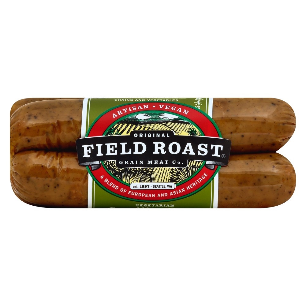 slide 3 of 3, Original Field Roast Vegan Smoked Apple & Sage Plant Based Sausages - 12.95oz/4ct, 