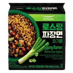 Pulmuone Korean-Style Jjajang Ramen Noodle Soup Packs - Black Bean