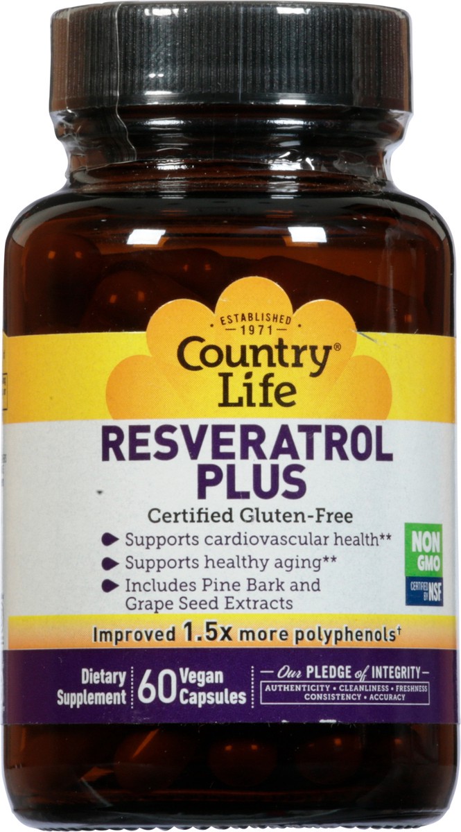 slide 9 of 13, Country Life Resveratrol Plus, 60 ct