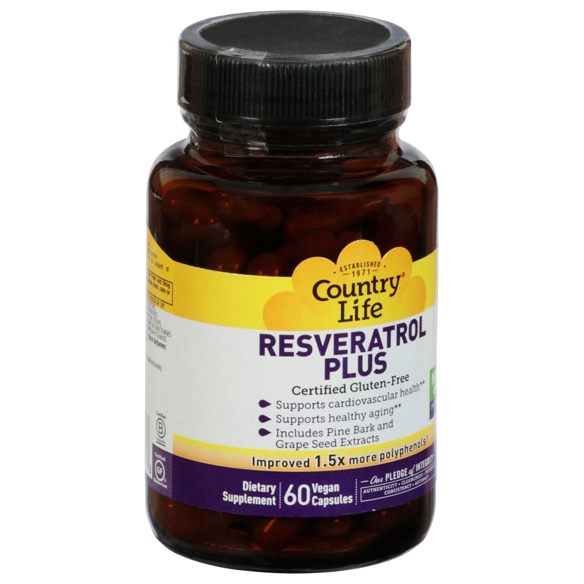 slide 12 of 13, Country Life Resveratrol Plus, 60 ct