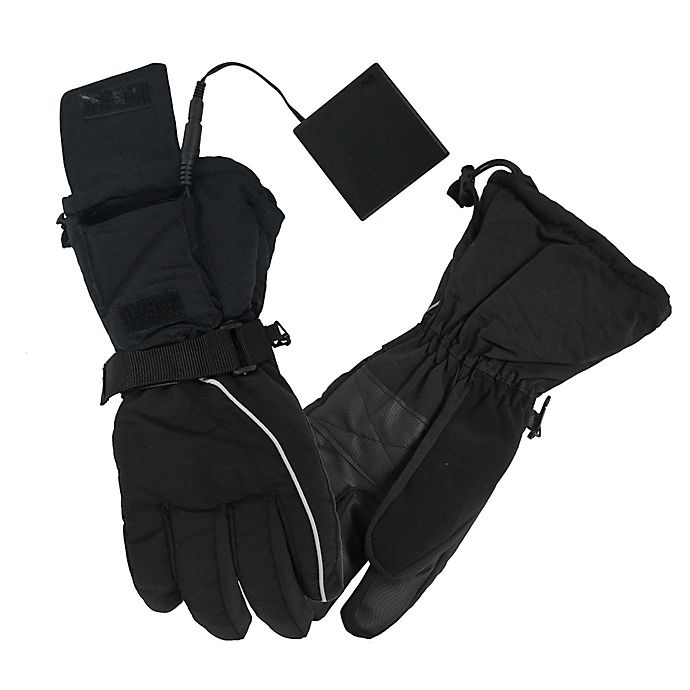 slide 2 of 6, ActionHeat Women's Battery Heated Gloves - Black, 1 ct