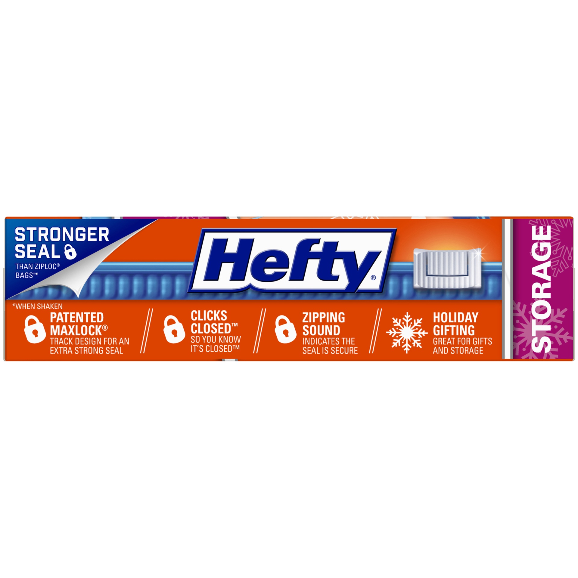 slide 2 of 7, Hefty Quart Slider Storage Bag, 20 ct