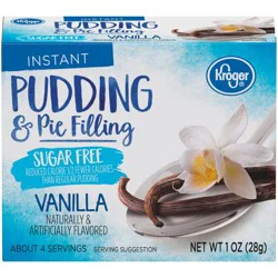 Kroger Instant Sugar Free Vanilla Pudding Pie Filling