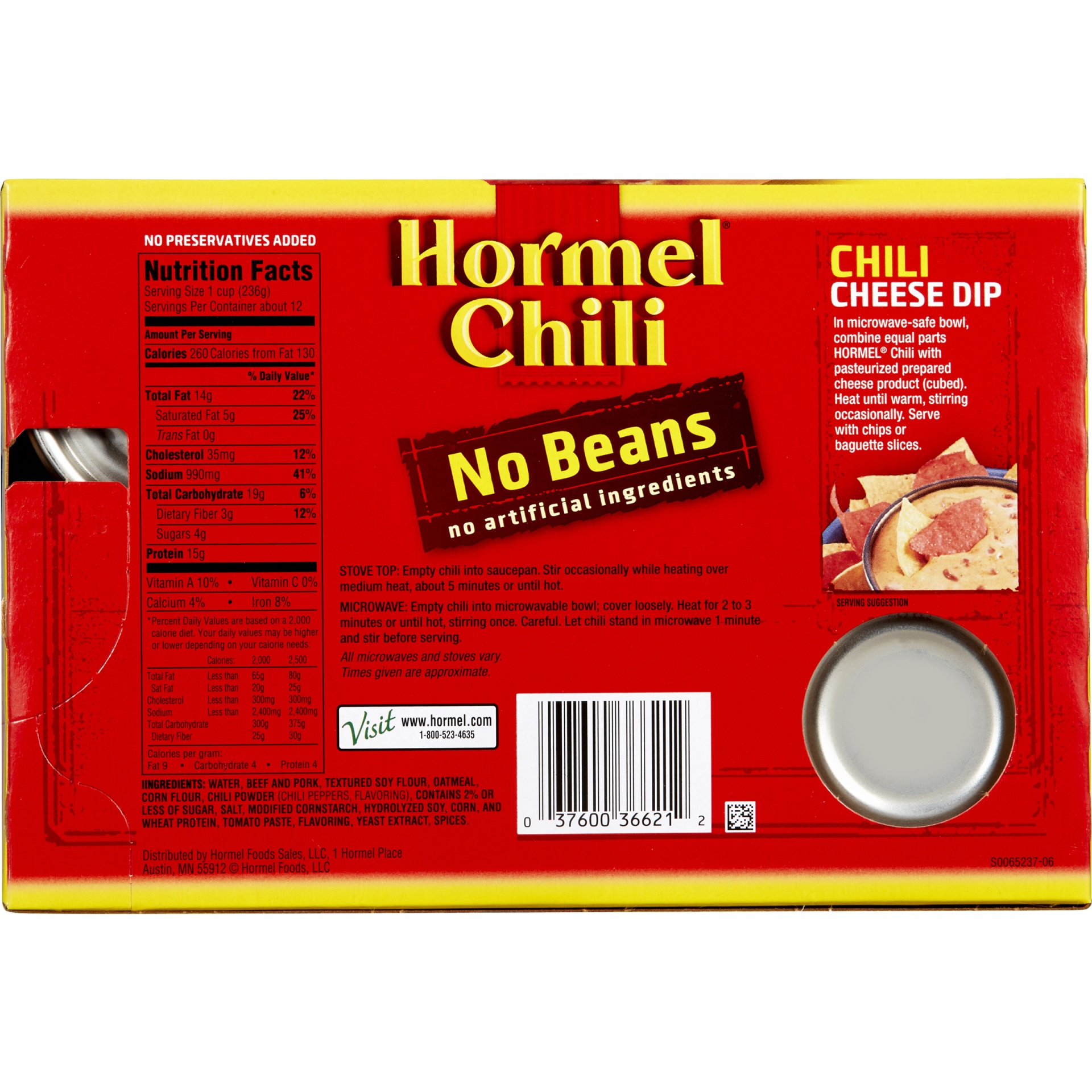 slide 2 of 6, Hormel Chili No Beans, 6 ct