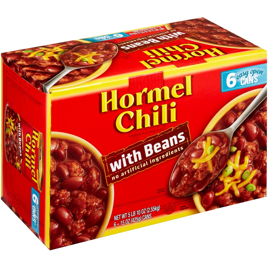slide 2 of 6, Hormel Chili with Beans, 6 ct