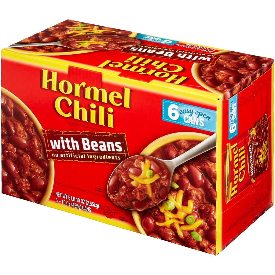 slide 3 of 6, Hormel Chili with Beans, 6 ct