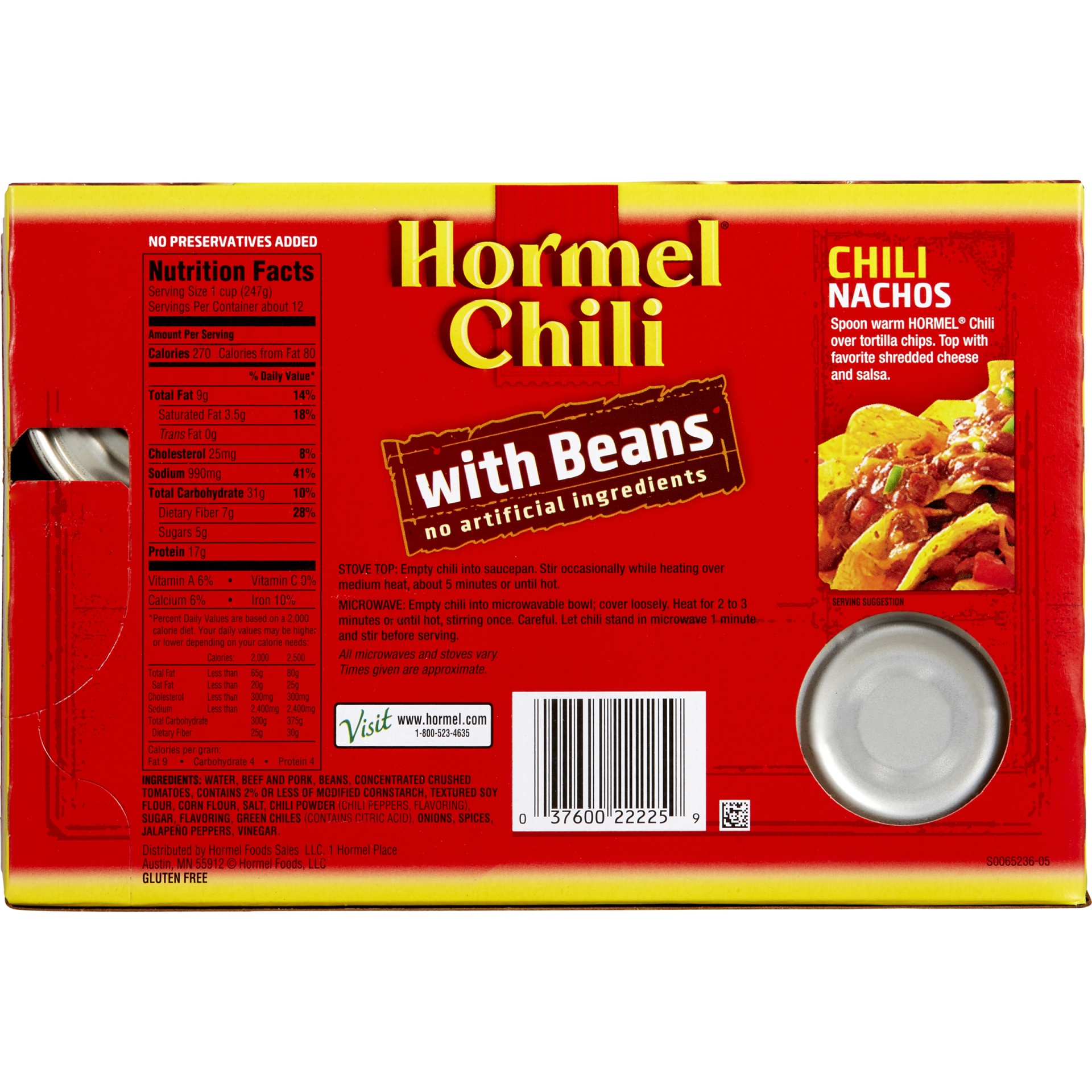 slide 6 of 6, Hormel Chili with Beans, 6 ct