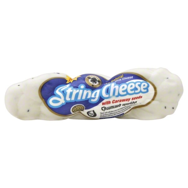slide 1 of 1, Karoun Whole Milk String Cheese With Caraway Seeds, 13 oz