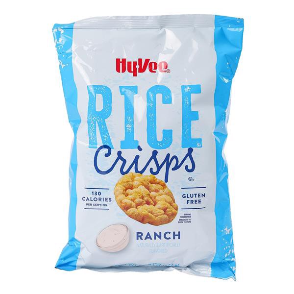 slide 1 of 8, Hy-vee Ranch Rice Crisps, 6.06 oz