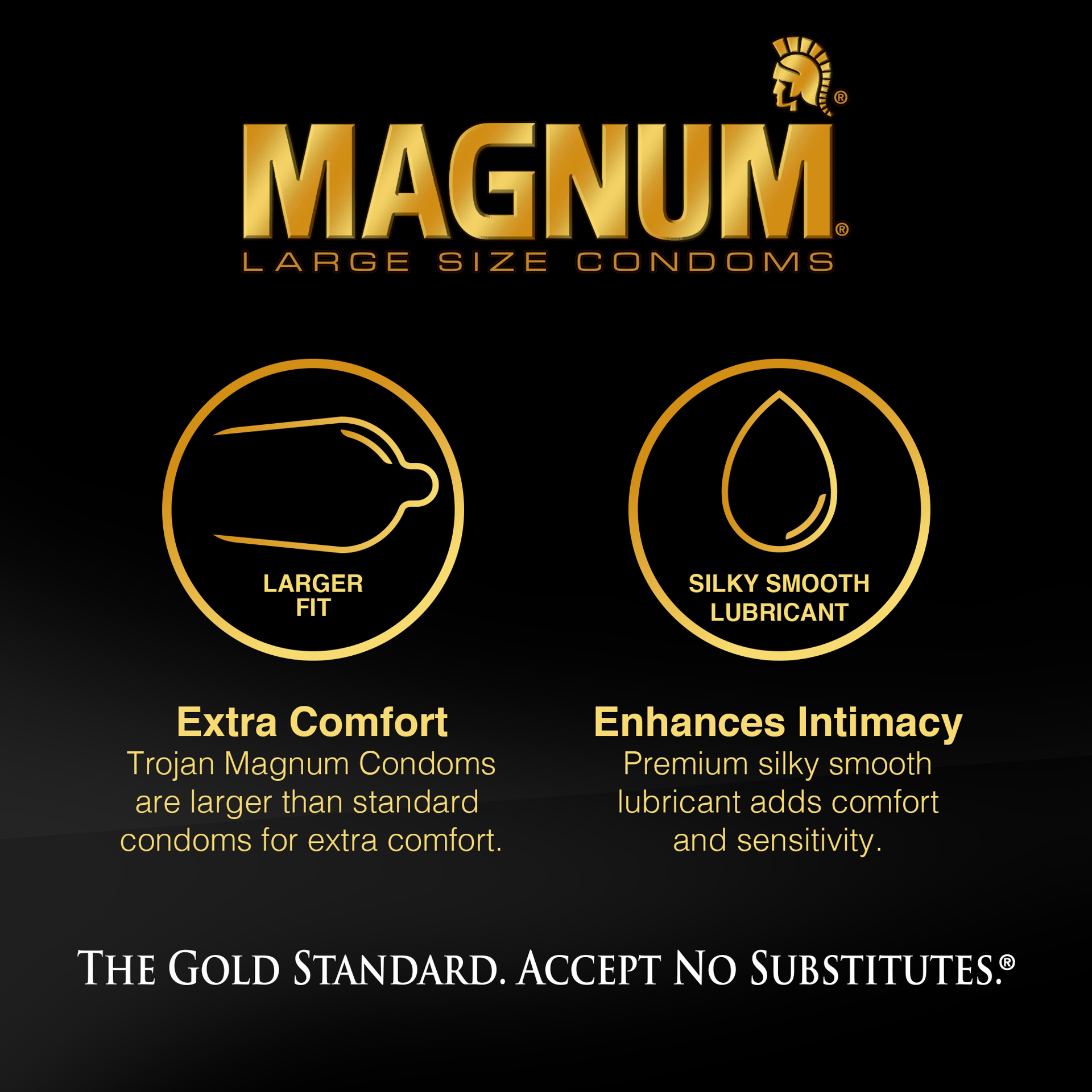 slide 2 of 4, Trojan MAGNUM Thin Condoms, 3ct, 3 ct