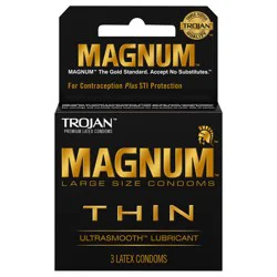 Trojan MAGNUM Thin Condoms, 3ct