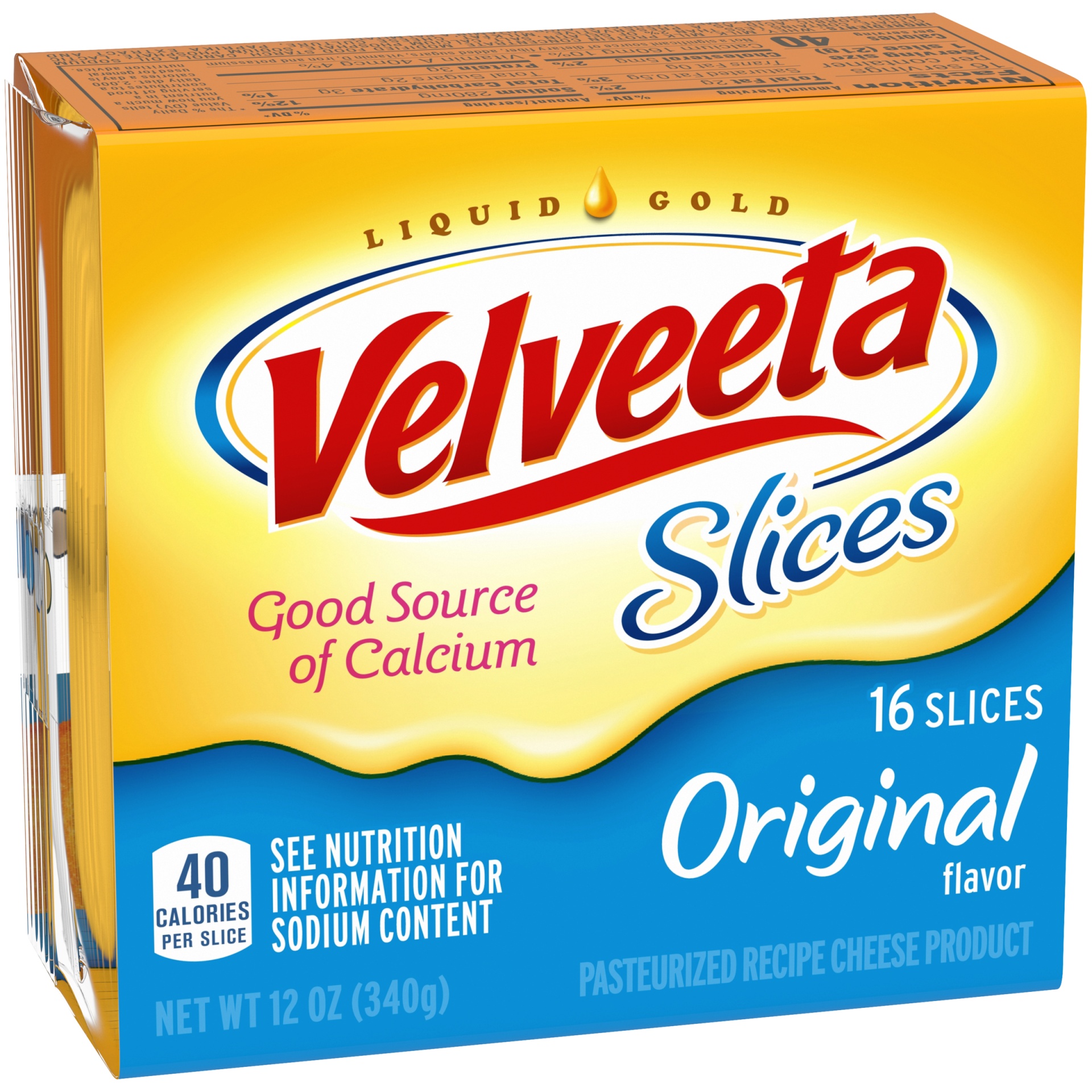 slide 2 of 6, Velveeta Slices Original Flavored Cheese Pack, 12 oz