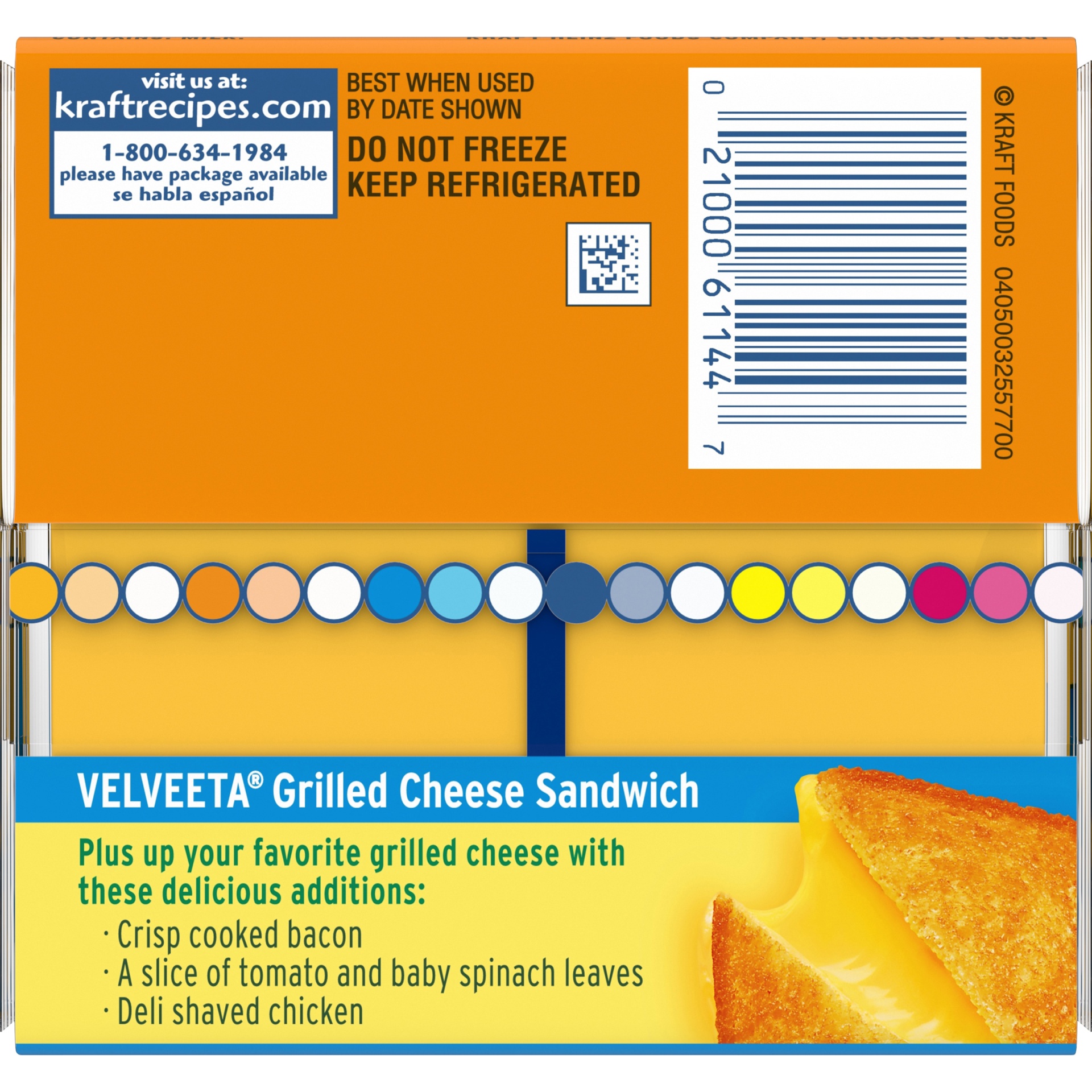 slide 4 of 6, Velveeta Slices Original Flavored Cheese Pack, 12 oz