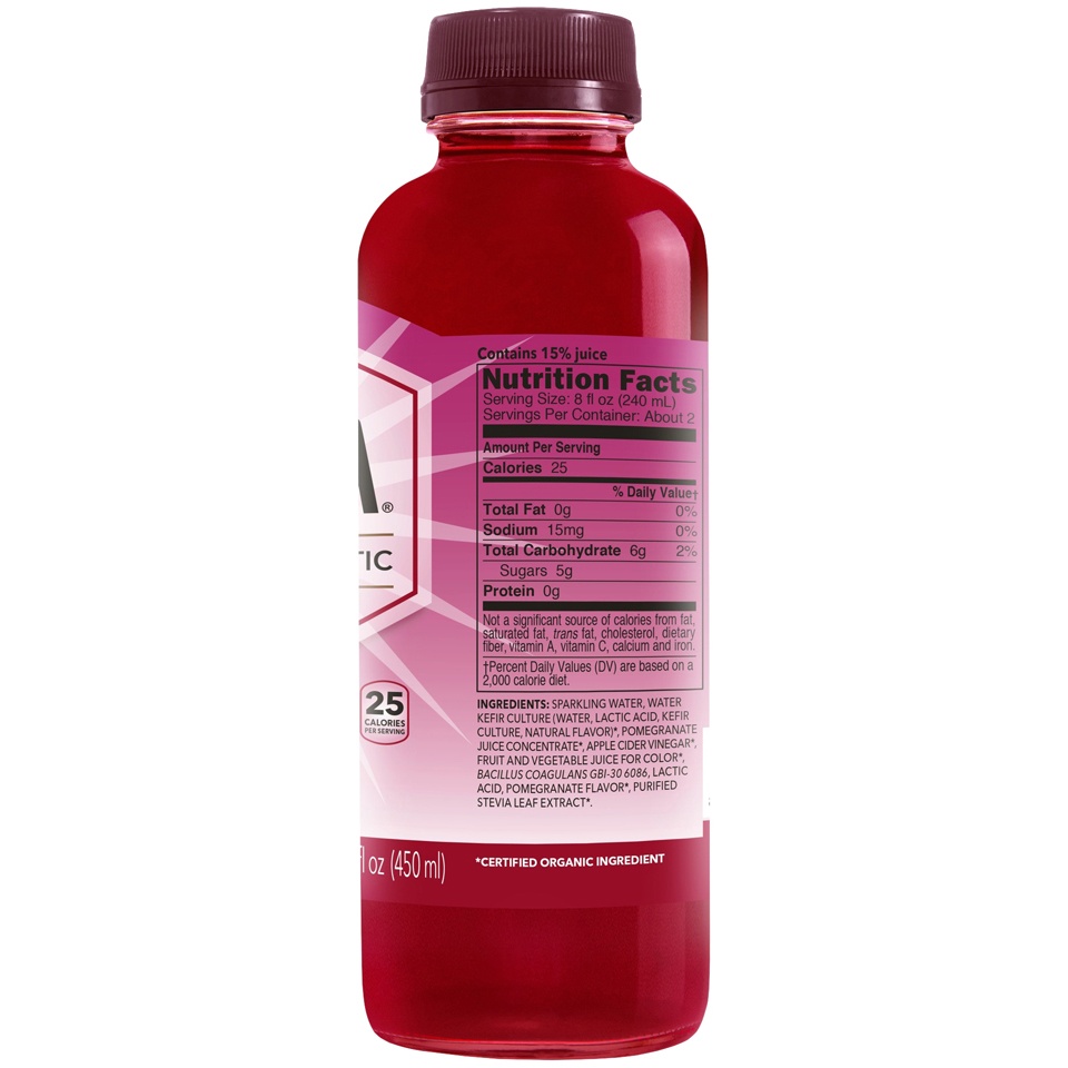 slide 3 of 3, KeVita Sparkling Probiotic Drink Pomegranate 15.2 Fl Oz, 15.2 fl oz