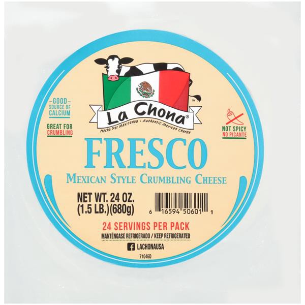 slide 1 of 1, La Chona Fresco Mexican Style Crumbling Cheese, 24 oz