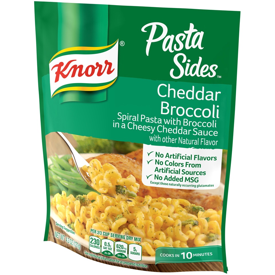 slide 3 of 5, Knorr Pasta Sides Fusili with Cheddar Broccoli - 4.3oz, 4.3 oz