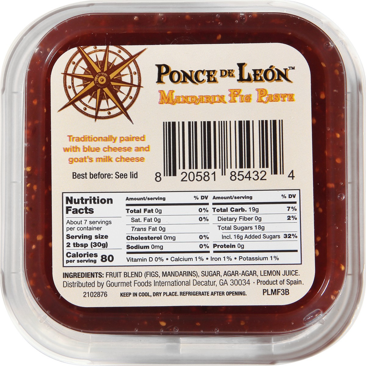 slide 9 of 10, Ponce De Leon Mandarin Fig Paste, 75 oz