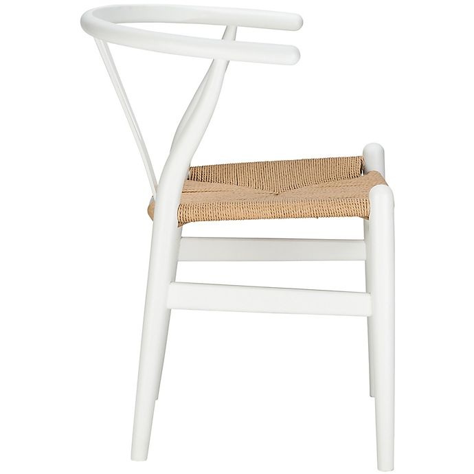 slide 3 of 5, Poly & Bark Weave Chair - White, 1 ct