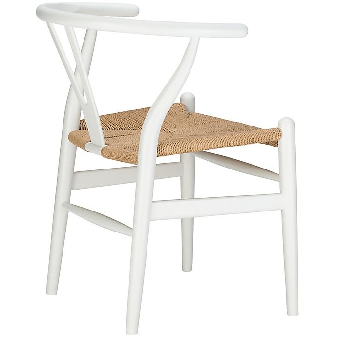 slide 4 of 5, Poly & Bark Weave Chair - White, 1 ct