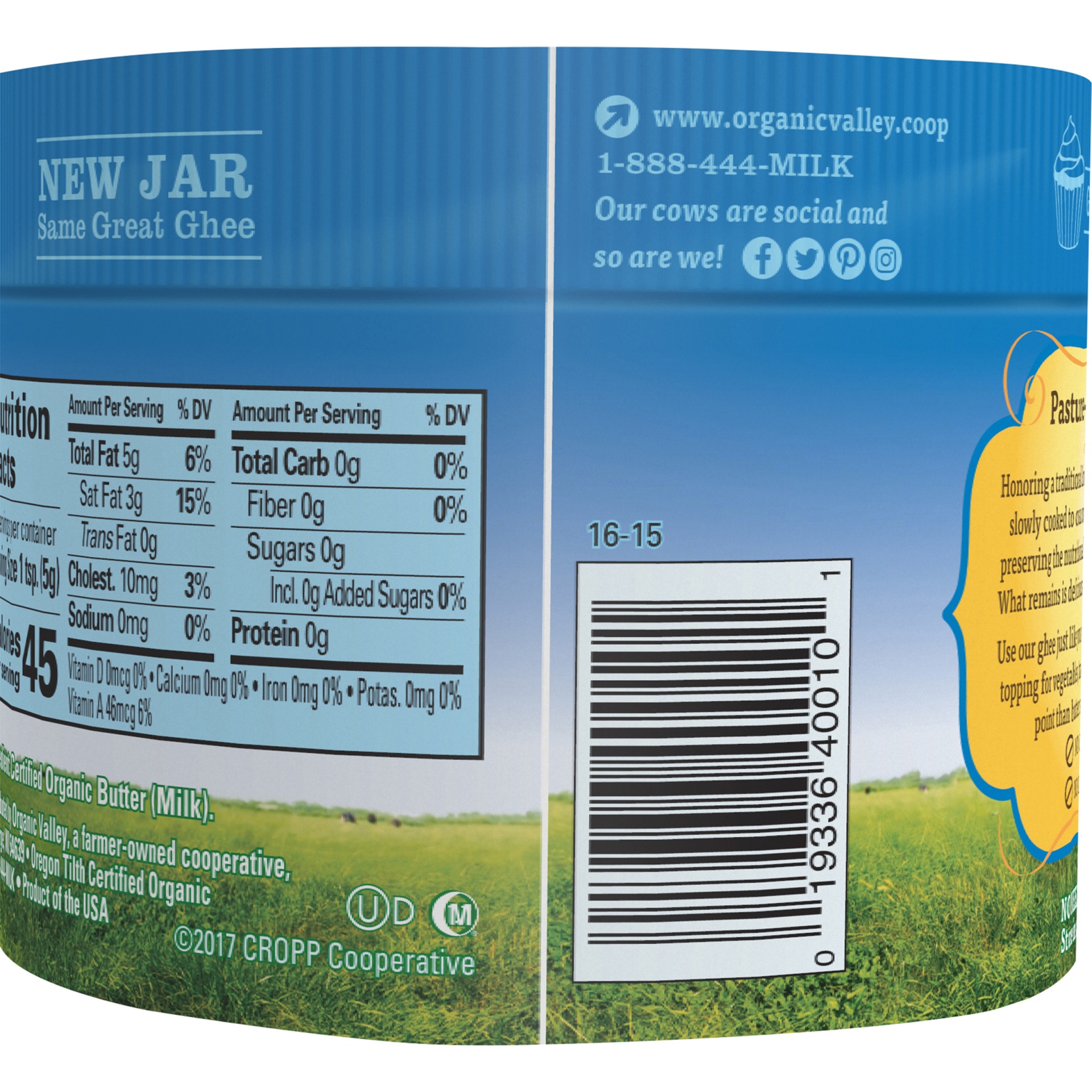 slide 2 of 8, Organic Valley Clarified Ghee Butter 7.5 oz, 7.5 oz