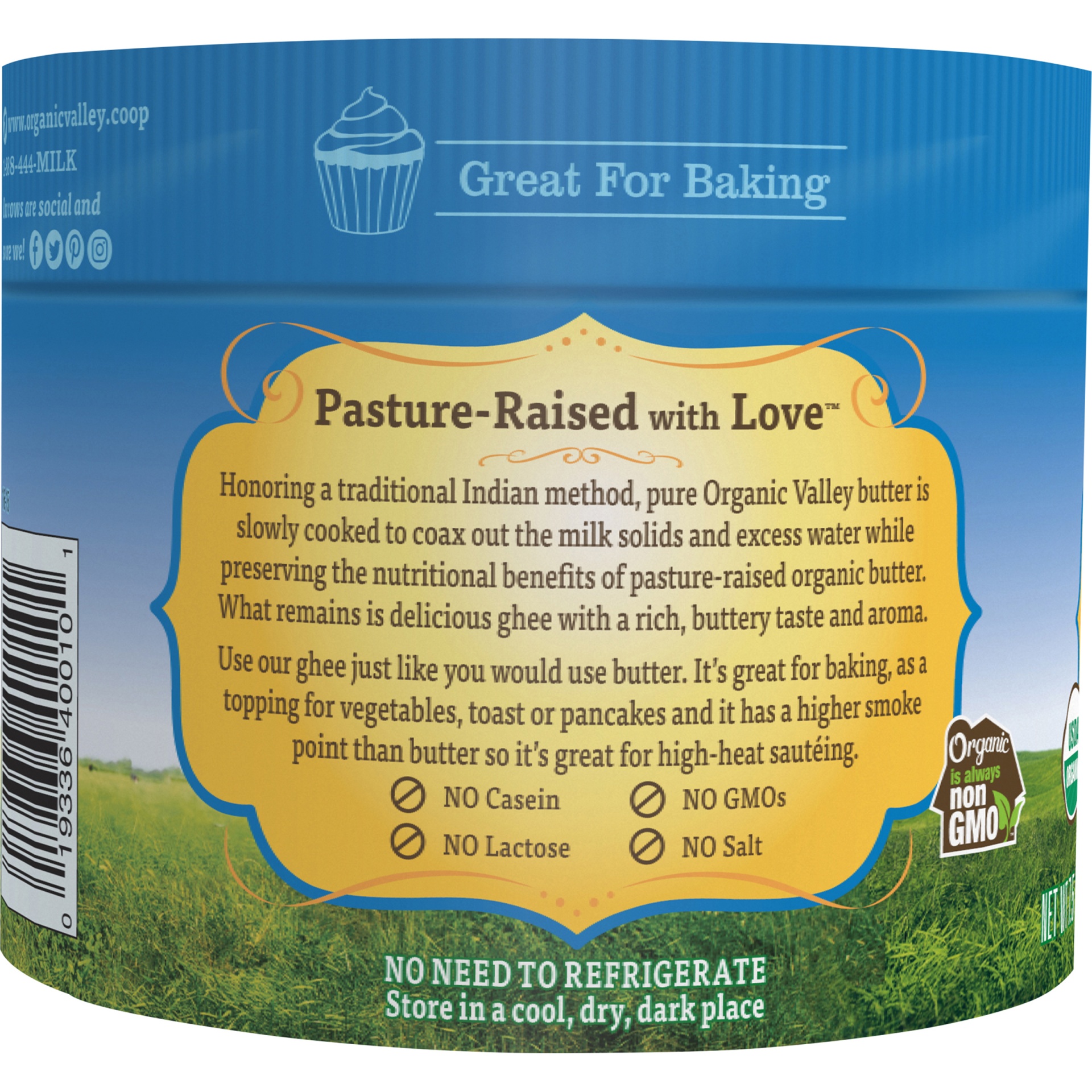 slide 6 of 8, Organic Valley Clarified Ghee Butter 7.5 oz, 7.5 oz