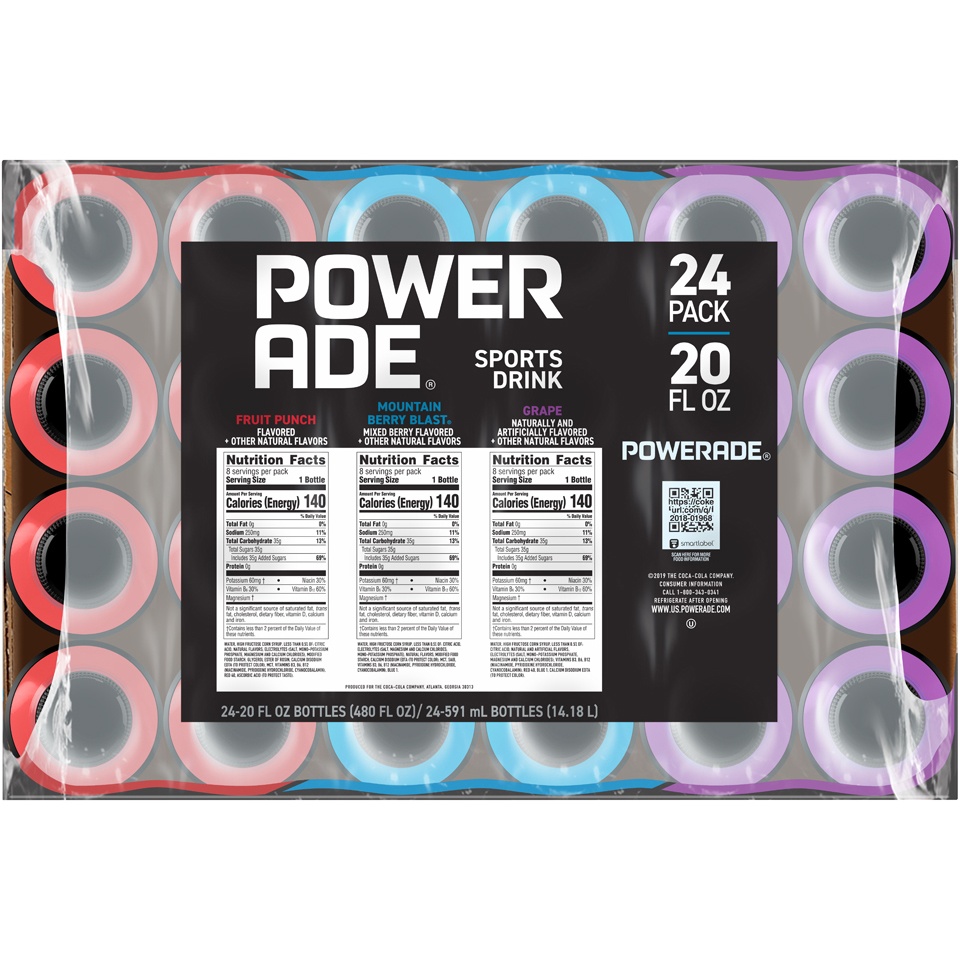 slide 4 of 4, POWERADE Variety Pack Bottles- 24 ct, 24 ct