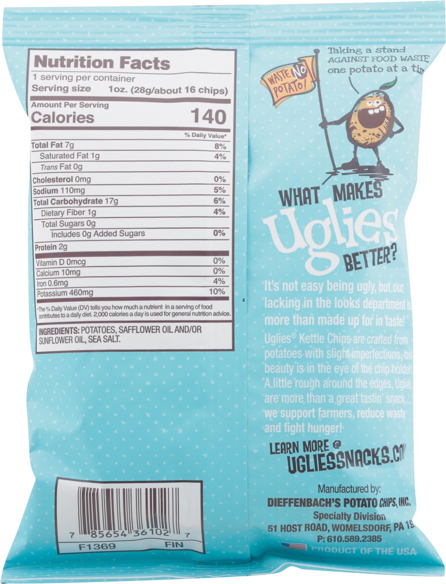 slide 2 of 12, Uglies Ugls Potato Chip Sea Salt, 1 oz
