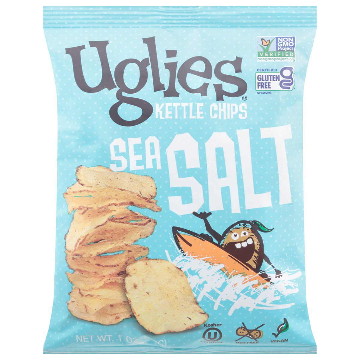 slide 1 of 12, Uglies Ugls Potato Chip Sea Salt, 1 oz