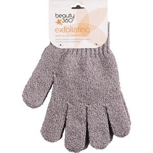slide 1 of 1, Beauty 360 Exfoliating Bath & Shower Gloves, 1 ct