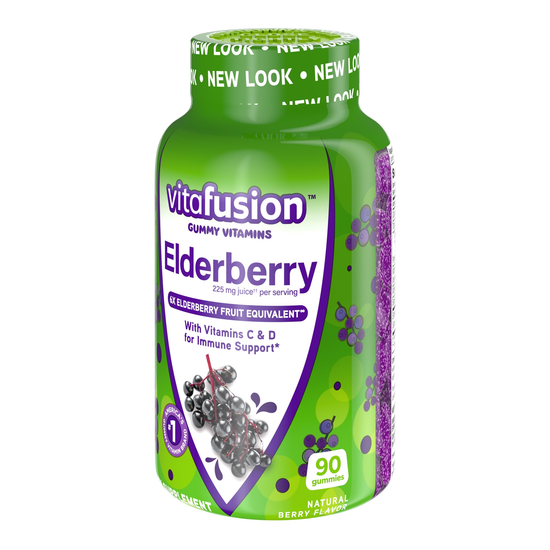 slide 4 of 5, vitafusion Elderberry Gummy Vitamins, 90ct, 90 ct