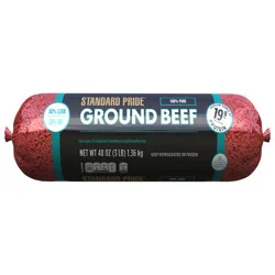 Standard Pride 80% Lean / 20% Fat, Ground Beef Roll, 3 lb.