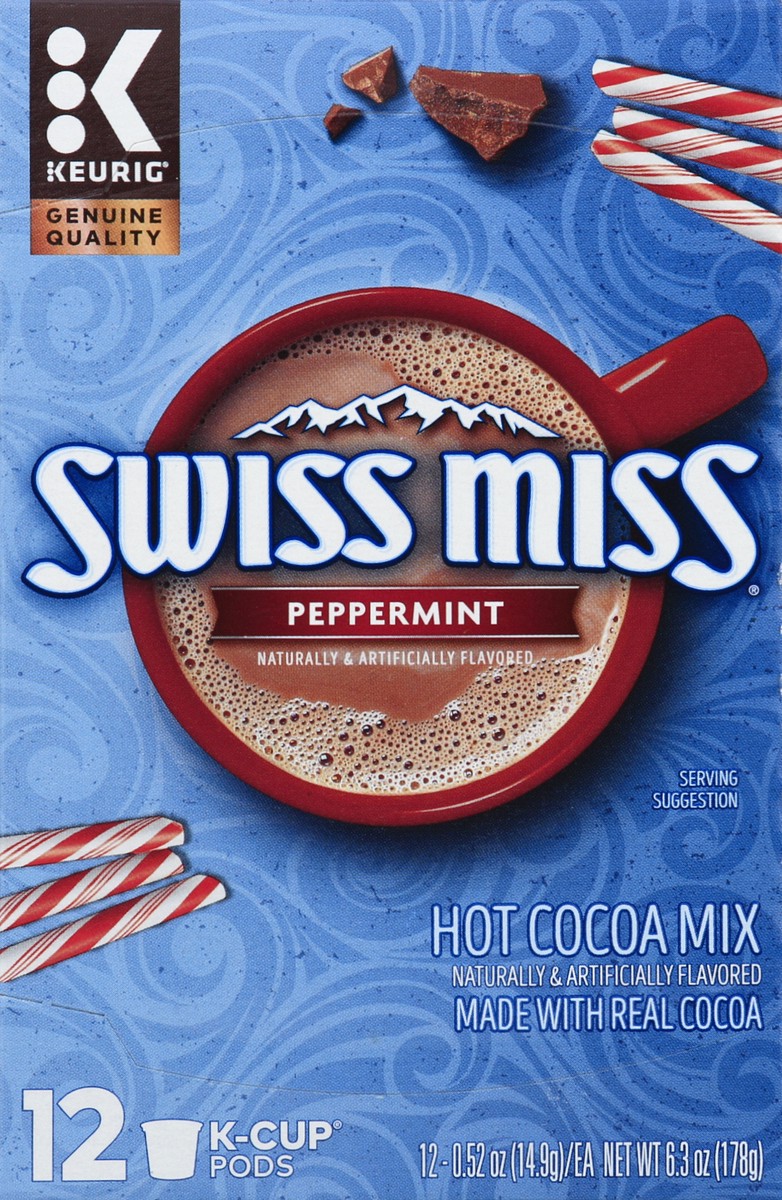 slide 5 of 6, Swiss Miss Peppermint Hot Cocoa K-Cups, 12 ct