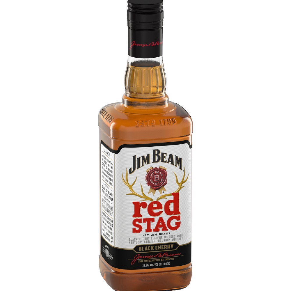slide 10 of 22, Jim Beam Red Stag Black Cherry Liqueur with Kentucky Straight Bourbon Whiskey 750 ml, 750 ml