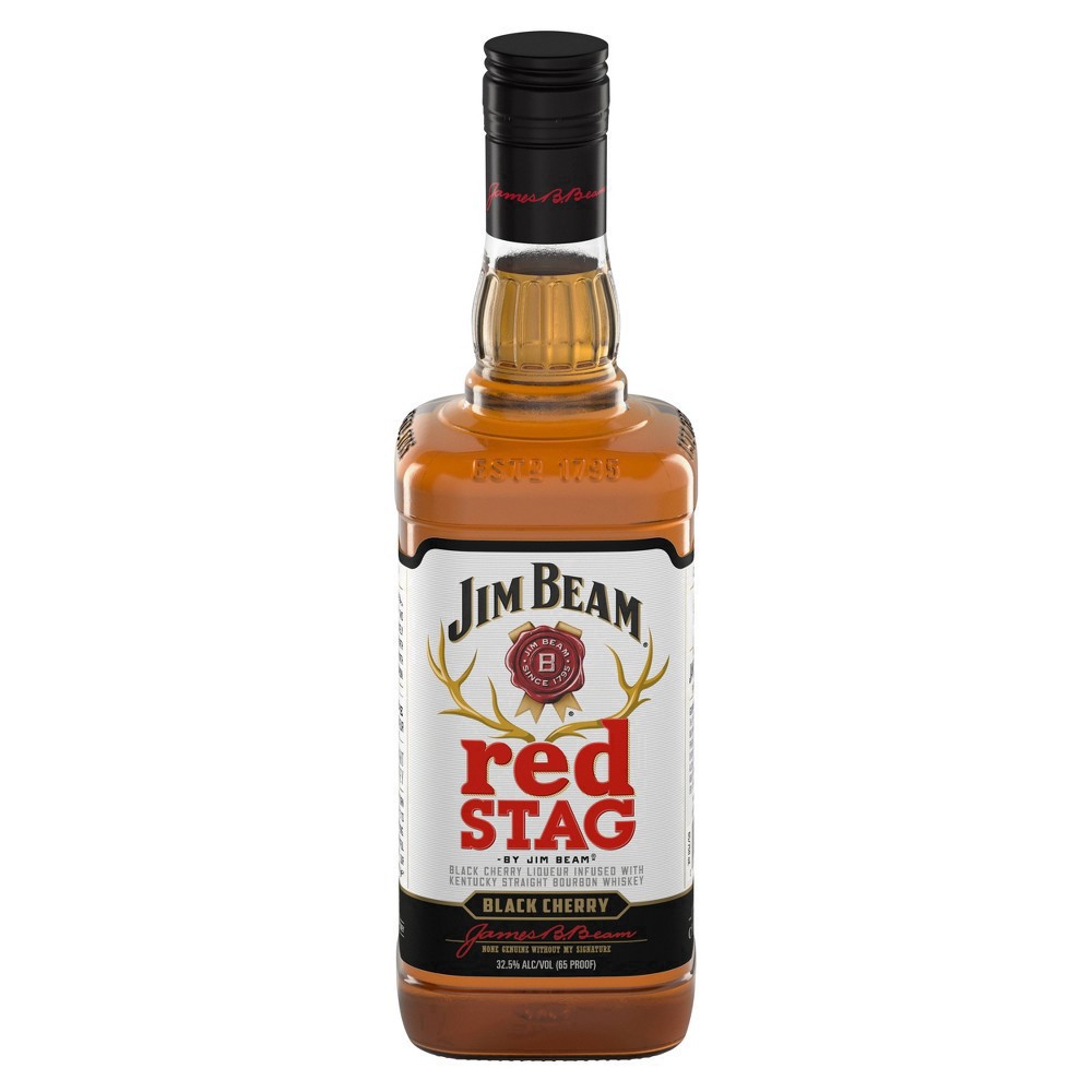 slide 6 of 22, Jim Beam Red Stag Black Cherry Liqueur with Kentucky Straight Bourbon Whiskey 750 ml, 750 ml