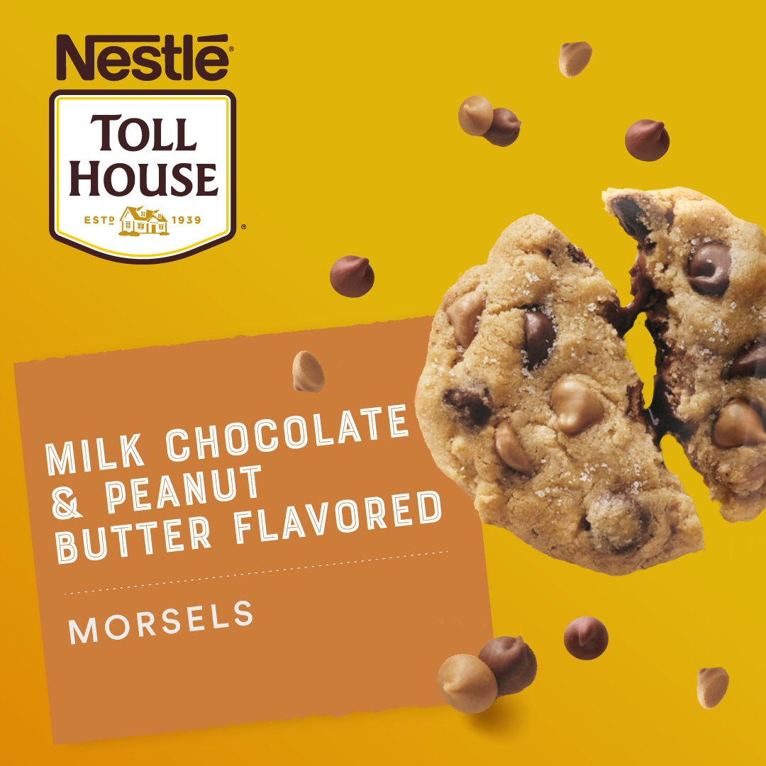 slide 5 of 7, Nestlé Toll House Milk Chocolate & Peanut Butter Flavored Baking Chips 11 oz., 11 oz