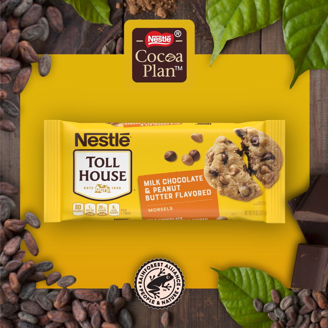 slide 4 of 7, Nestlé Toll House Milk Chocolate & Peanut Butter Flavored Baking Chips 11 oz., 11 oz